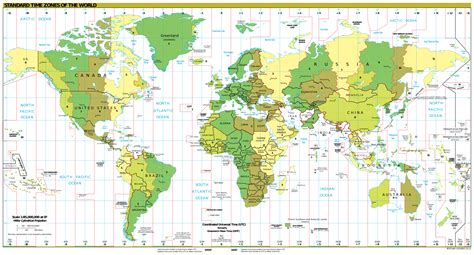 world time zone map printable.